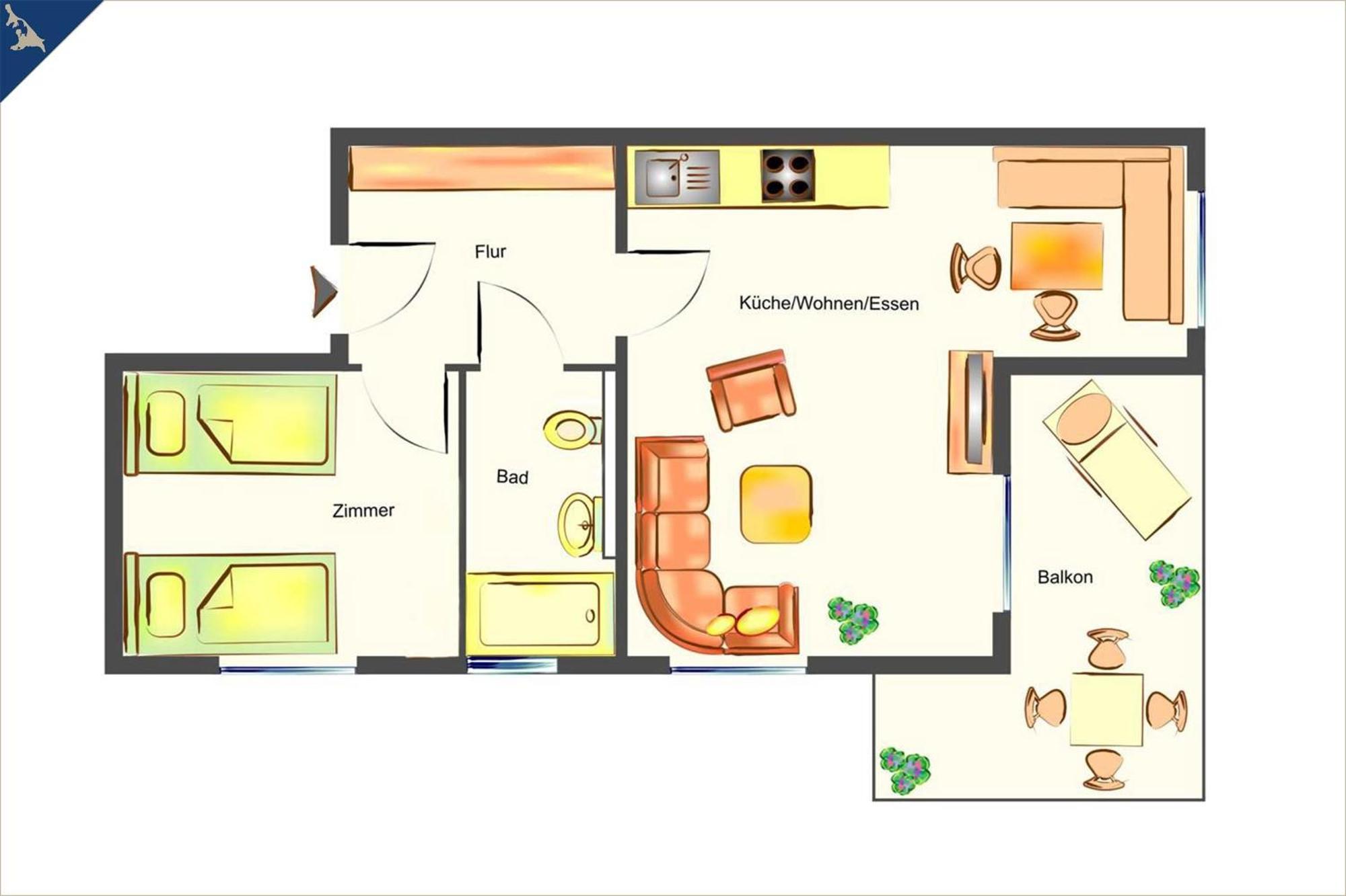Apartment Ferienidyll 11 ゼーバート・ヘリングスドルフ エクステリア 写真